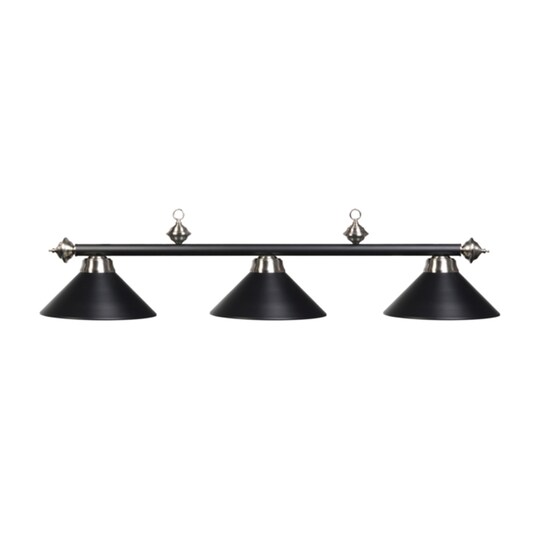 RAM Game Room Traditional Style 54" 3-Light Billiard Pendant Light - Matte Black, St